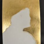 Ćwiczenia z techniki malarstwa temperowego na desce z elementami złoceń