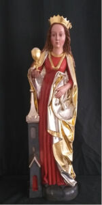 Lico rzeźby. Stan po konserwacji