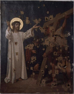 Lico obrazu. Stan przed konserwacją