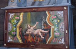 Wykonanie kopii XVIII – wiecznego obrazu: „Męczeństwo Św. Wawrzyńca” , olej na płótnie, z ołtarza bocznego, „Matki Boskiej Różańcowej”, z kościoła p.w. Św. Wawrzyńca w Chorzowie.