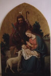 Lico obrazu w trakcie konserwacji