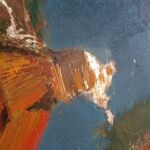 Ćwiczenia z technik nietypowych. Malarstwo na tafli lustrzanej. Praca studencka