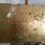 Ćwiczenia z technik nietypowych. Malarstwo na pozłocie.