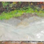 Ćwiczenia z technik nietypowych. Malarstwo na folii poliestrowej z wykorzystaniem wartości światła. Praca studencka