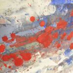 Ćwiczenia z technik nietypowych. Malarstwo z wykorzystaniem wartości wosku. Praca studencka