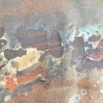 Ćwiczenia z technik nietypowych. Malarstwo z wykorzystaniem wartości wosku. Praca studencka