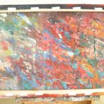 Ćwiczenia z technik nietypowych. Malarstwo z wykorzystaniem wartości wosku. Praca studencka