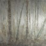 Ćwiczenia z technik nietypowych. Malarstwo na industrialnym stalowym elemencie. Praca studencka.