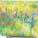 Ćwiczenia z technik nietypowych. Malarstwo na folii poliestrowej z wykorzystaniem wartości światła. Praca studencka