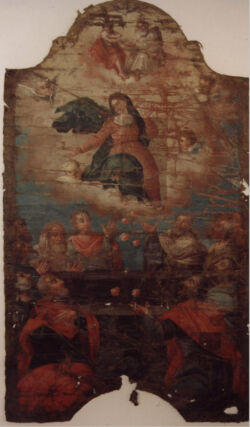 Lico obrazu przed konserwacją