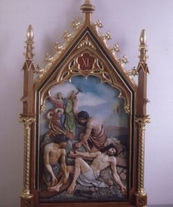 Stacja drogi krzyżowej - całość. Stan po konserwacji